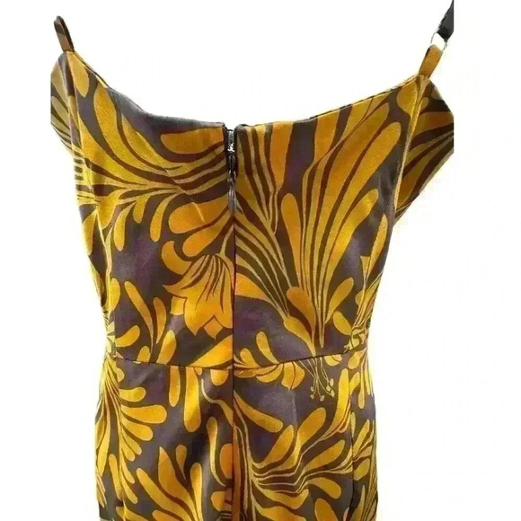 DRESS FORUM DECO ASYMETRICAL HEM MINI DRESS OPEN BACK SPAGHETTI STRAP SIZE L - Picture 14 of 16